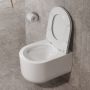 Miska WC z deską wolnoopadającą wisząca bez kołnierza ze spłukiwaniem wirowym biały połysk S4038001 Cersanit Intro zdj.10