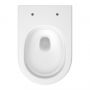 Miska WC z deską wolnoopadającą wisząca bez kołnierza ze spłukiwaniem wirowym biały połysk S4035001 Cersanit Remo zdj.4