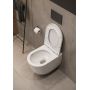 Miska WC z deską wolnoopadającą wisząca bez kołnierza ze spłukiwaniem wirowym biały połysk S4035001 Cersanit Remo zdj.7