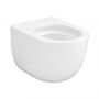Miska WC z deską wolnoopadającą wisząca bez kołnierza ze spłukiwaniem wirowym biały połysk S4035001 Cersanit Remo zdj.3