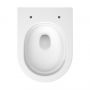 Miska WC z deską wolnoopadającą wisząca bez kołnierza ze spłukiwaniem wirowym biały połysk S4038001 Cersanit Intro zdj.8