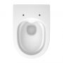 Miska WC z deską wolnoopadającą wisząca bez kołnierza biały mat S701608 Cersanit Larga zdj.4