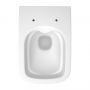 Miska WC z deską wolnoopadającą wisząca bez kołnierza biały mat S701609 Cersanit Larga zdj.4
