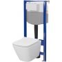 Zestaw WC stelaż z miską i deską S701796 Cersanit City Square zdj.1