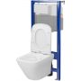 Zestaw WC stelaż z miską i deską S701802 Cersanit Larga zdj.1