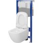 Zestaw WC stelaż z miską i deską S701803 Cersanit Caspia zdj.4