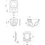 Zestaw Cersanit Virgo miska WC CleanOn z deską wolnoopadającą i stelaż podtynkowy Aqua 2.0  S701-805 zdj.3