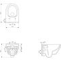 Zestaw Cersanit Crea miska WC CleanOn z deską wolnoopadającą i stelaż podtynkowy Aqua 2.0 S701-808 zdj.3