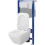 Zestaw WC stelaż z miską i deską S701810 Cersanit Crea zdj.2
