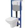 Zestaw WC stelaż + miska + deska S701816 Cersanit Carina zdj.1