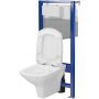 Zestaw WC stelaż + miska + deska S701816 Cersanit Carina zdj.4