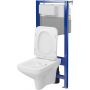 Zestaw WC stelaż + miska + deska S701818 Cersanit Como zdj.4