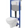 Zestaw WC stelaż + miska + deska S701819 Cersanit Parva zdj.1