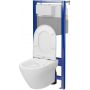 Zestaw WC stelaż z miską i deską S701823 Cersanit Larga zdj.1