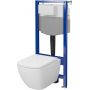 Zestaw WC stelaż + miska + deska spłukiwanie wirowe S701887 Cersanit Zen zdj.1