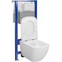Zestaw WC stelaż + miska + deska spłukiwanie wirowe S701887 Cersanit Zen zdj.10