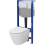 Zestaw WC stelaż + miska + deska spłukiwanie wirowe S701888 Cersanit City zdj.1