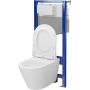 Zestaw WC stelaż + miska + deska spłukiwanie wirowe S701888 Cersanit City zdj.9