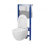 Zestaw WC stelaż + miska + deska S701925 Cersanit Zen zdj.4