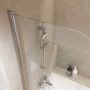Parawan nawannowy 70 cm 1-częściowy chrom połysk/szkło przezroczyste S301289 Cersanit Easy zdj.6