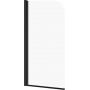 Parawan nawannowy 70 cm 1-częściowy czarny mat/szkło przezroczyste S1037001 Cersanit Easy zdj.1