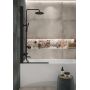 Parawan nawannowy 70 cm 1-częściowy czarny mat/szkło przezroczyste S1037001 Cersanit Easy zdj.5