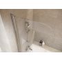 Parawan nawannowy 70 cm 1-częściowy chrom połysk/szkło przezroczyste S301289 Cersanit Easy zdj.3