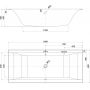 Wanna prostokątna Slim 180x80 cm biała S301306 Cersanit Larga zdj.2