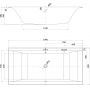 Wanna prostokątna Slim 190x90 cm S301307 Cersanit Larga zdj.2