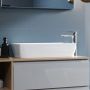 Umywalka 50.5x35.5 cm prostokątna nablatowa biała K35048 Cersanit City zdj.7