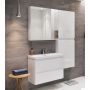 Umywalka 80x38 cm prostokątna meblowa biała K116012ECO Cersanit Moduo zdj.3