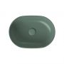 Umywalka 50x35.5 cm owalna nablatowa zielona K116130 Cersanit Moduo zdj.3
