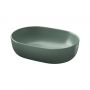 Umywalka 50x35.5 cm owalna nablatowa zielona K116130 Cersanit Moduo zdj.1