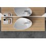 Umywalka 55x35.5 cm nablatowa biała K116155 Cersanit Moduo zdj.5