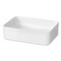 Umywalka 49.5x34.5 cm prostokątna nablatowa biała K114001ECO Cersanit Crea zdj.1
