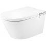 Toaleta myjąca ze stelażem i przyciskiem wisząca bez kołnierza ze spłukiwaniem wirowym biała B700SET Clean Wave Breeze zdj.5