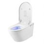 Toaleta myjąca wisząca bez kołnierza spłukiwanie wirowe biała CWB700 Clean Wave Breeze zdj.6