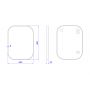 Lustro 60x80 cm owalne czarny 5905241012841 Dubiel Vitrum Luis zdj.2