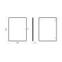 Lustro 60x80 cm prostokątne czarny 5905241013060 Dubiel Vitrum One zdj.2