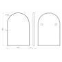Lustro 60x90 cm czarny 5905241013404 Dubiel Vitrum Gala Black zdj.2