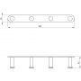 Wieszak na ręcznik chrom ADJ014L Deante Jaśmin zdj.2