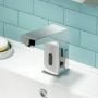 Bateria umywalkowa stojąca elektroniczna chrom BCH029V Deante Vital zdj.8