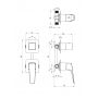 Bateria wannowo-prysznicowa podtynkowa chrom BQL044P Deante Blur zdj.2