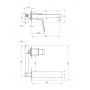 Bateria umywalkowa podtynkowa chrom BQL054L Deante Blur zdj.2