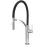 Bateria kuchenna stojąca chrom-czarna BRC072M Deante Corda zdj.1