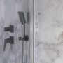 Zestaw prysznicowy podtynkowy z deszczownicą grafitowy NQLD9YK Deante Blur zdj.10