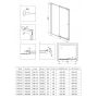 Kabina prysznicowa 100x90 cm prostokątna chrom połysk/szkło przezroczyste KKN0P10S09 Deante Kerria Plus zdj.2