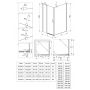 Kabina prysznicowa 90x90 cm kwadratowa chrom połysk/szkło przezroczyste KKN0U09U09 Deante Kerria Plus zdj.2