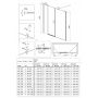 Kabina prysznicowa 90x90 cm kwadratowa chrom połysk/szkło przezroczyste KKN0U09U09 Deante Kerria Plus zdj.4