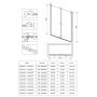 Kabina prysznicowa 90x90 cm kwadratowa czarny mat/szkło przezroczyste KKNNW09W09 Deante Kerria Plus zdj.4